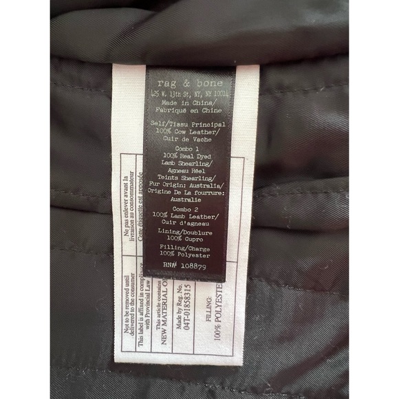 RAG & BONE Minerva ‘Upcycled’ Leather Jacket - Picture 3 of 8